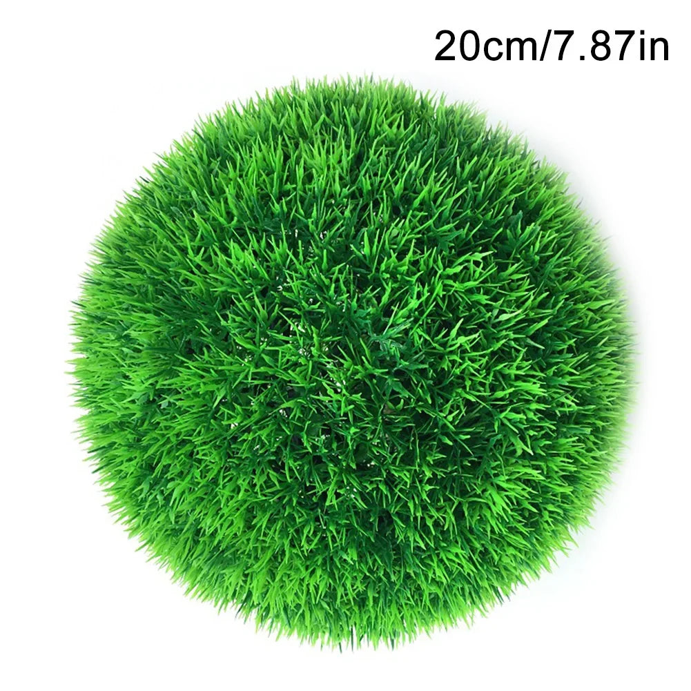 Artificial grass balls for party and event decoration - vue 14 sur 18