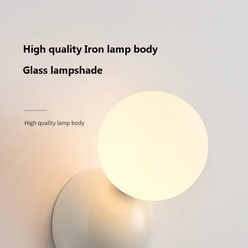 Nordic bedside lamp for modern interior decor - vue 7 sur 9