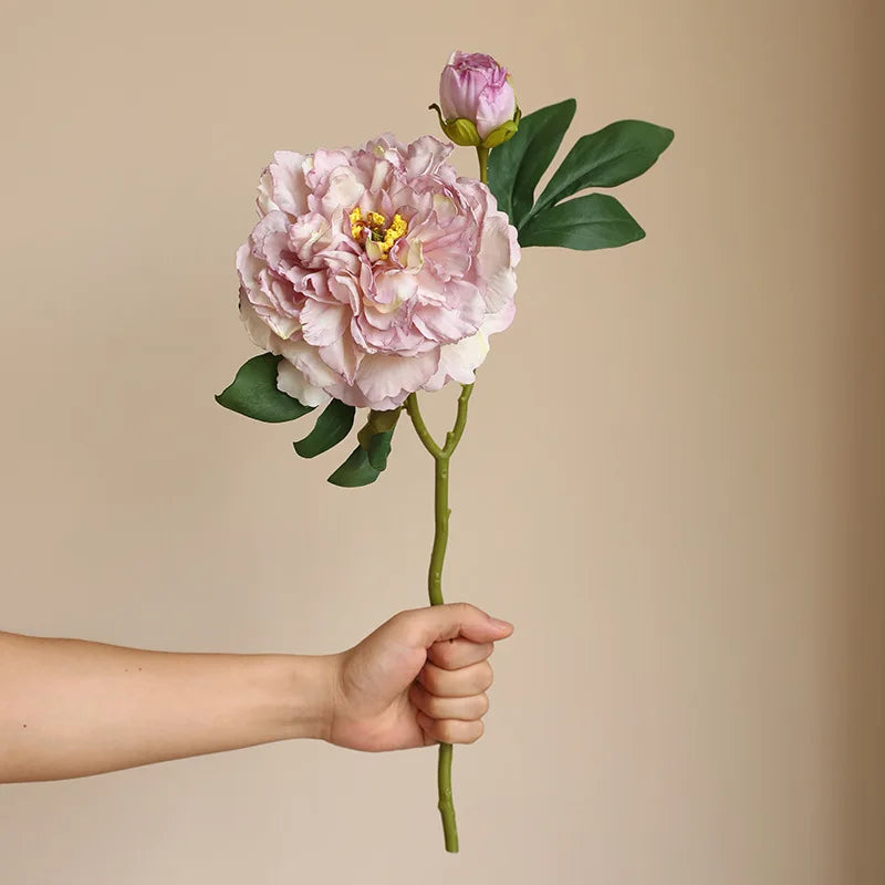 Silk artificial peony bouquet for weddings and home decor
