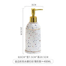 ceramic soap dispenser for shower gel and disinfectant