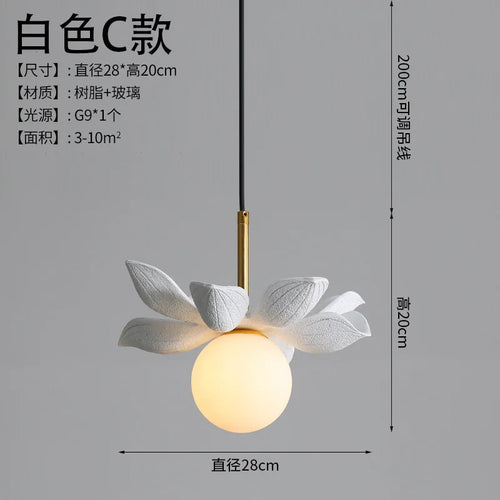 modern resin pendant light for elegant interior decoration - vue 17 sur 22