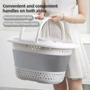 plastic foldable laundry basket for home storage