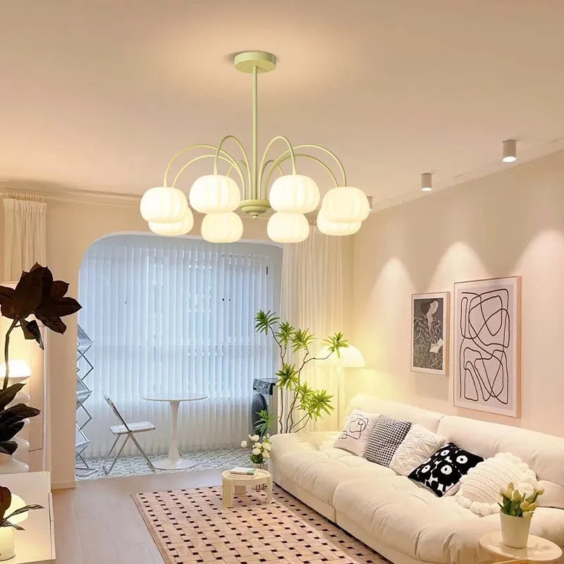 Modern chandelier with pastoral style for a cosy and creative atmosphere