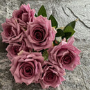 Artificial silk rose for decoration and wedding photography