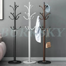 freestanding metal coat rack with 16 hooks and shelves