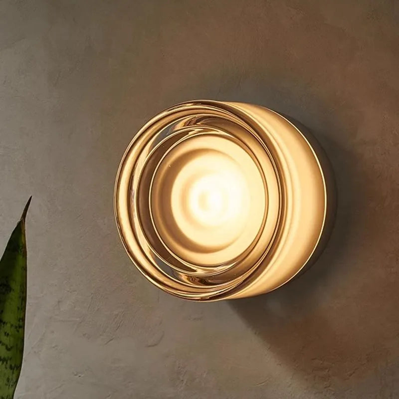 Modern amber jelly LED wall light
