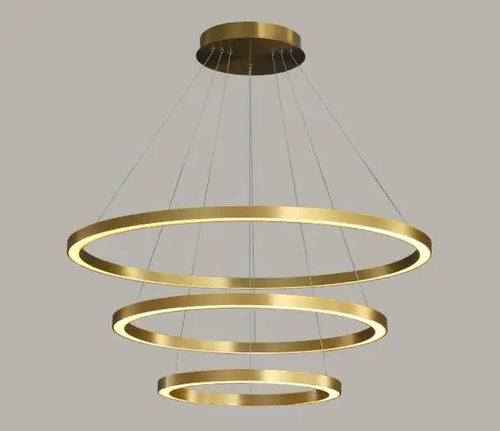 Nordic circular LED chandelier for luxurious interior decor - vue 10 sur 12