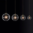 Clear glass pendant light for modern decorative lighting