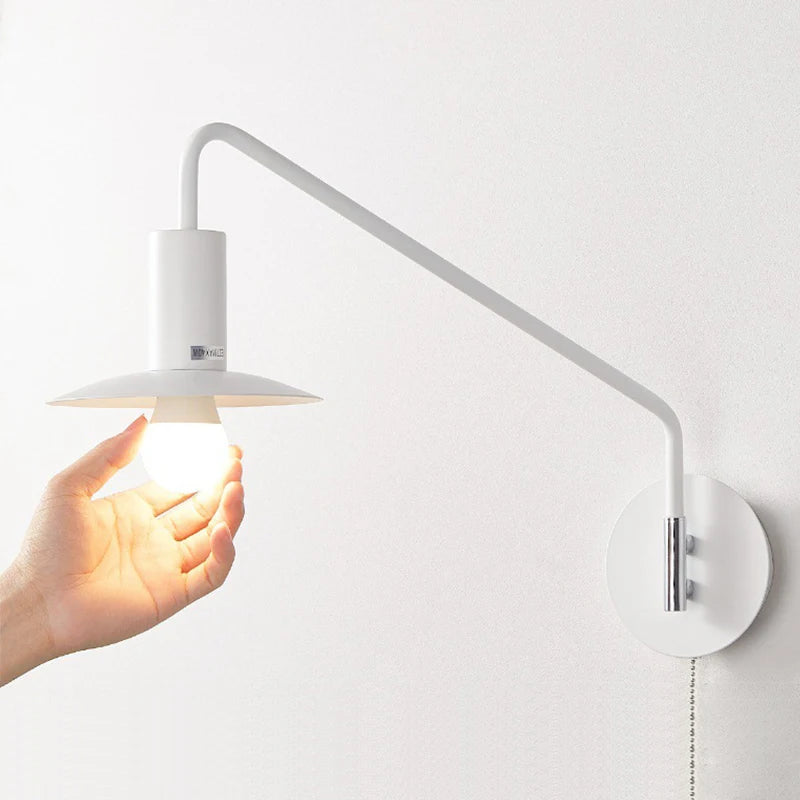 Modern rocker wall light with switch