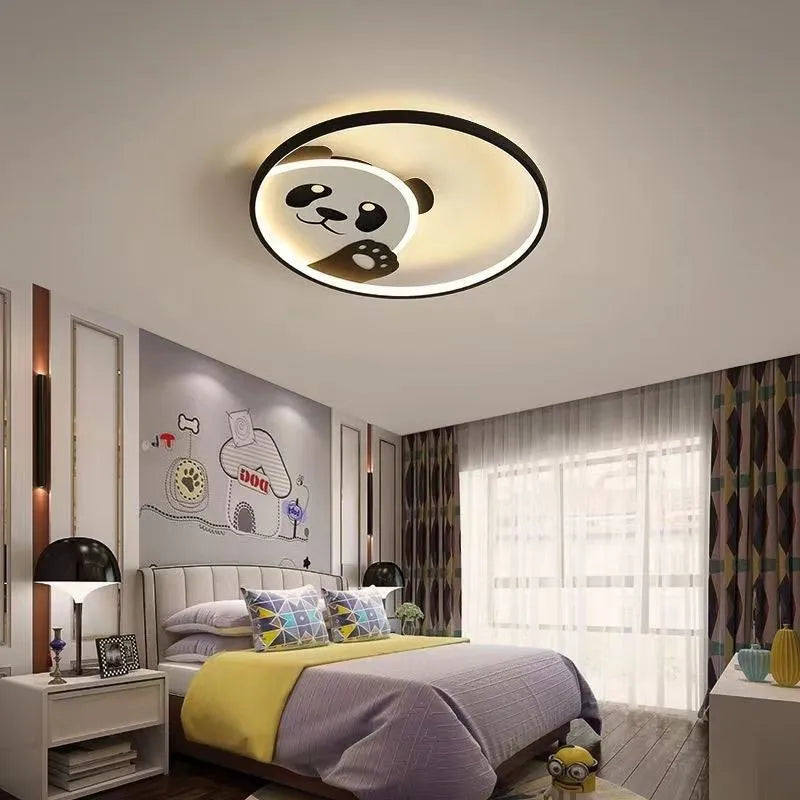 Round LED children's ceiling light with eye protection and soft lighting