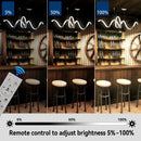 Decorative S-shaped aluminium LED pendant light