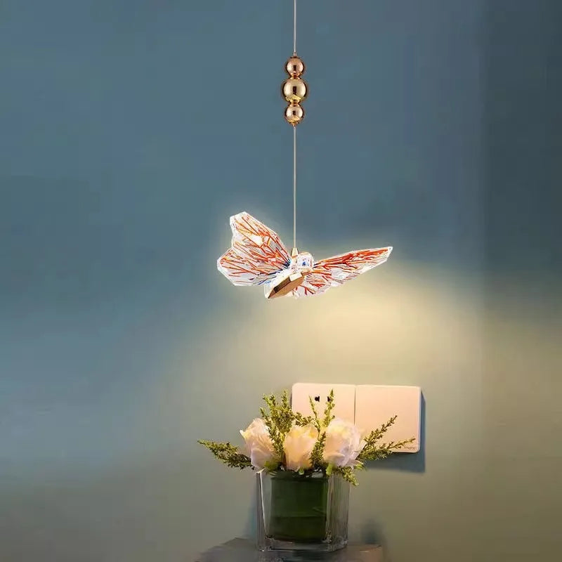 Creative butterfly chandelier light for children's room