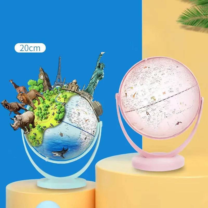 decorative and educational gemini globe desk lamp for students