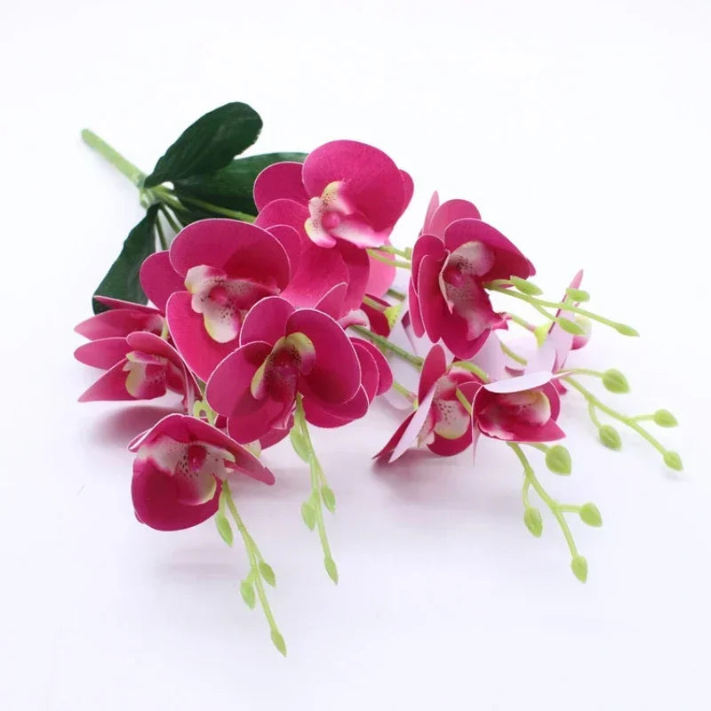 3d artificial butterfly orchid phalaenopsis decorative flowers