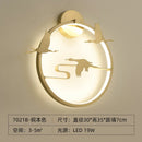 Traditional Chinese copper LED wall light for indoor decoration