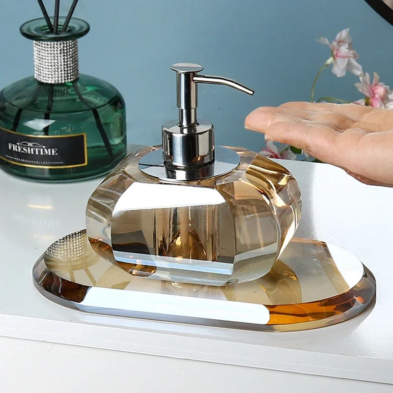 glass soap dispenser luxury bathroom accessories