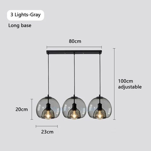 suspension led industrielles à 3 lumières - vue 12 sur 16