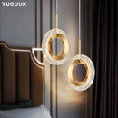 Nordic ring LED pendant light for bedroom, bedside and living room