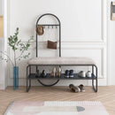 minimalist shoe and storage bench