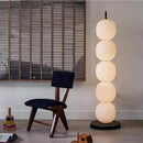 Mainkai Nordic gourd string floor lamp with white glass shade