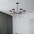 Nordic retro industrial glass ball chandelier