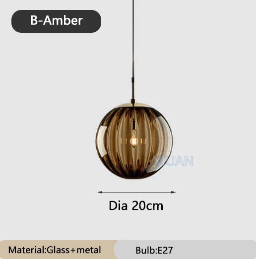 Colourful glass chandelier for restaurant - vue 20 sur 25