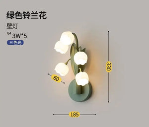 Art deco glass wall light for indoor lighting
