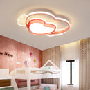 romantic heart-shaped ceiling light for little girl