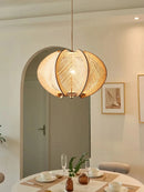 Hemp rope and wood chandelier for indoor decor