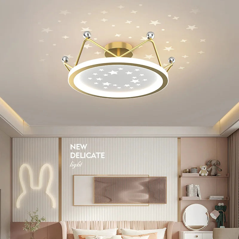 Modern minimalist ceiling light for children's room decor