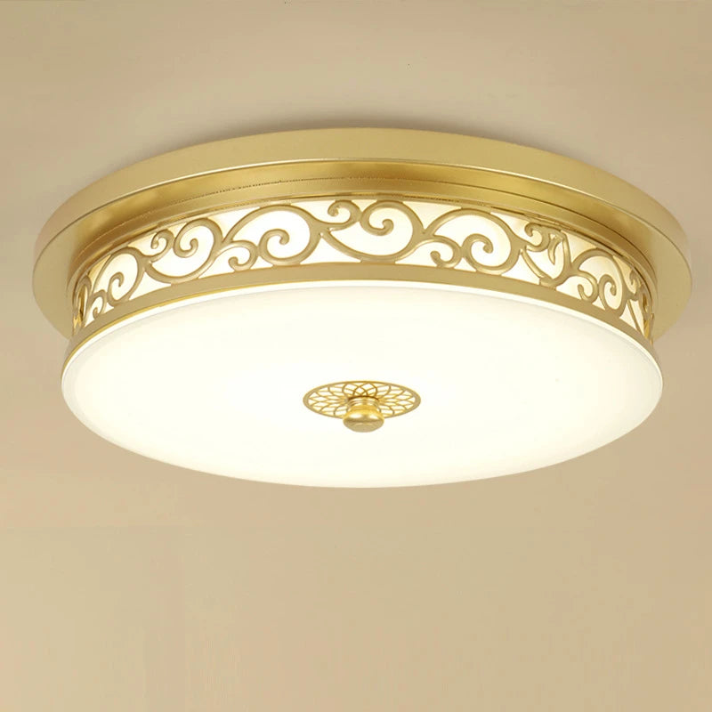 Retro American style LED circular ceiling lights modern decoration