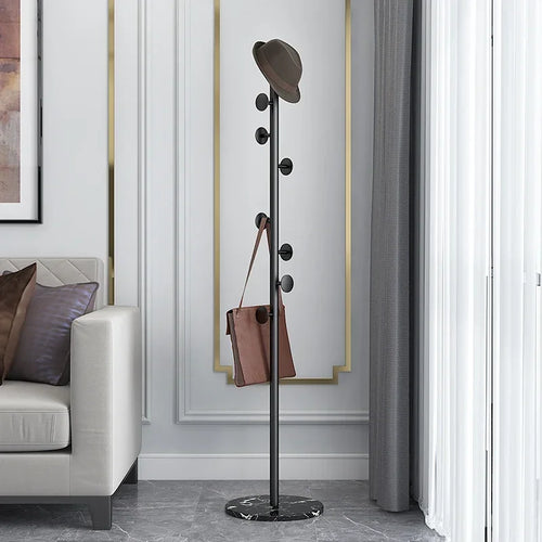 floor-standing coat rack for clothes and bags, versatile - vue 8 sur 17
