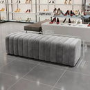 modern design shoe bench with soft and comfortable footrest