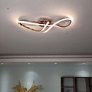 Modern gold chrome LED ceiling light for indoor use