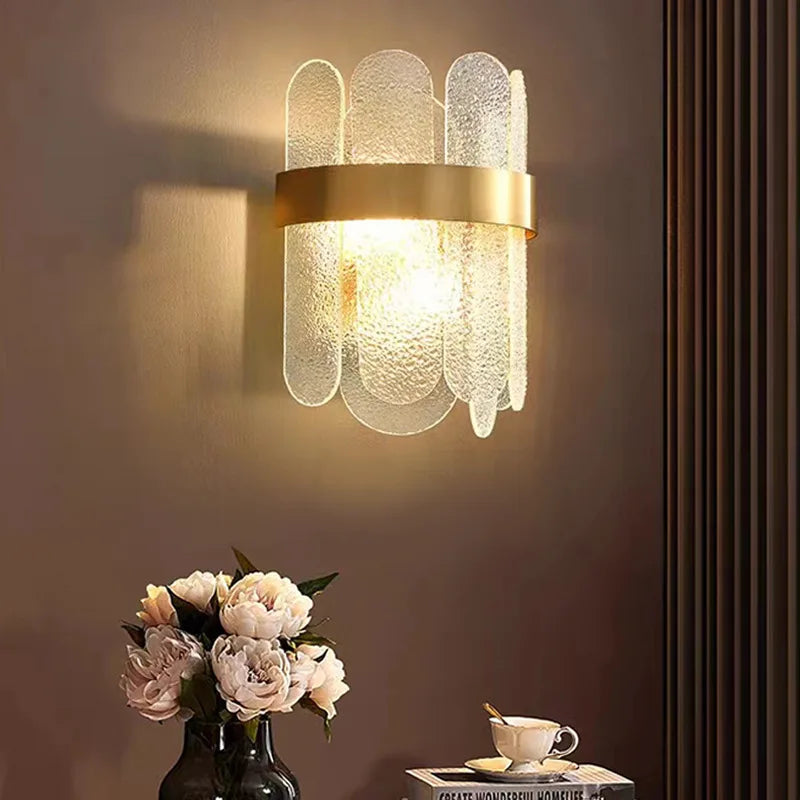 Nordic postmodern decorative glass LED wall light - vue 4 sur 8