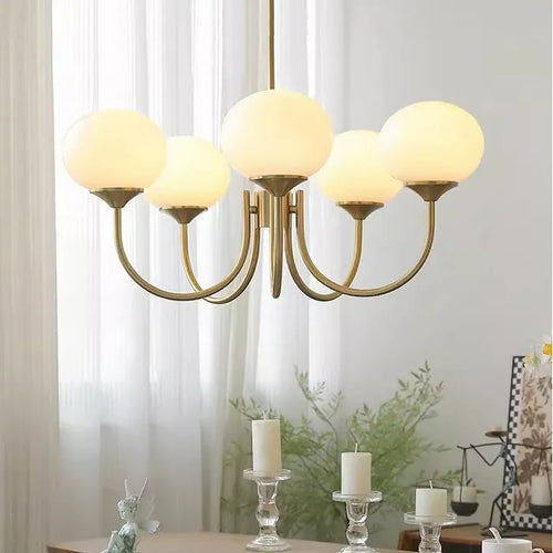 Nordic simple gold designer chandelier - vue 10 sur 11