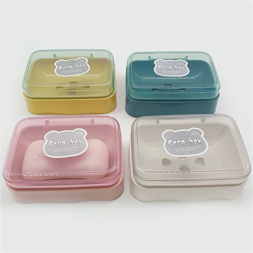 soap dish with lid for dry soap and travel