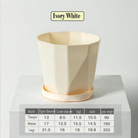 Nordic style plastic flower pot, trendy and simple