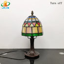 Tiffany-style stained glass bedside lamp for elegant decor