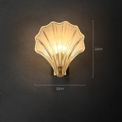 Dimmable golden crystal LED wall light