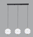 Modern acrylic ball pendant light for restaurant and bar