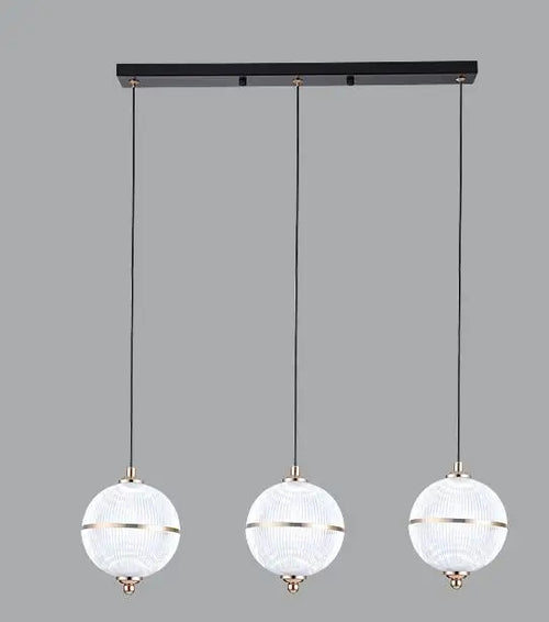 Modern acrylic ball pendant light for restaurant and bar