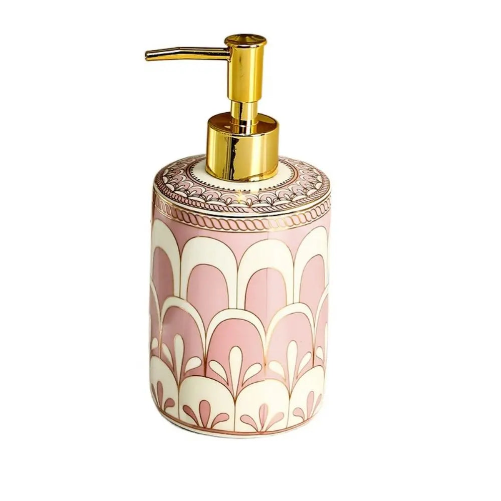 luxury ceramic soap dispenser for hotel refillable - vue 12 sur 12
