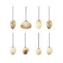 Dimmable geometric marble LED pendant chandelier