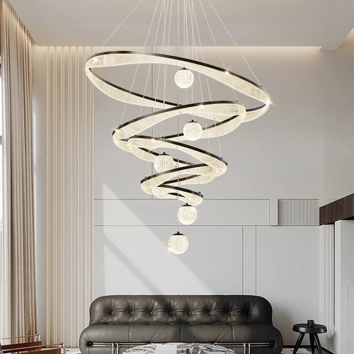 Modern LED pendant light for elegant indoor lighting - vue 5 sur 22