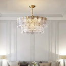 Retro crystal glass chandelier for elegant interior decor