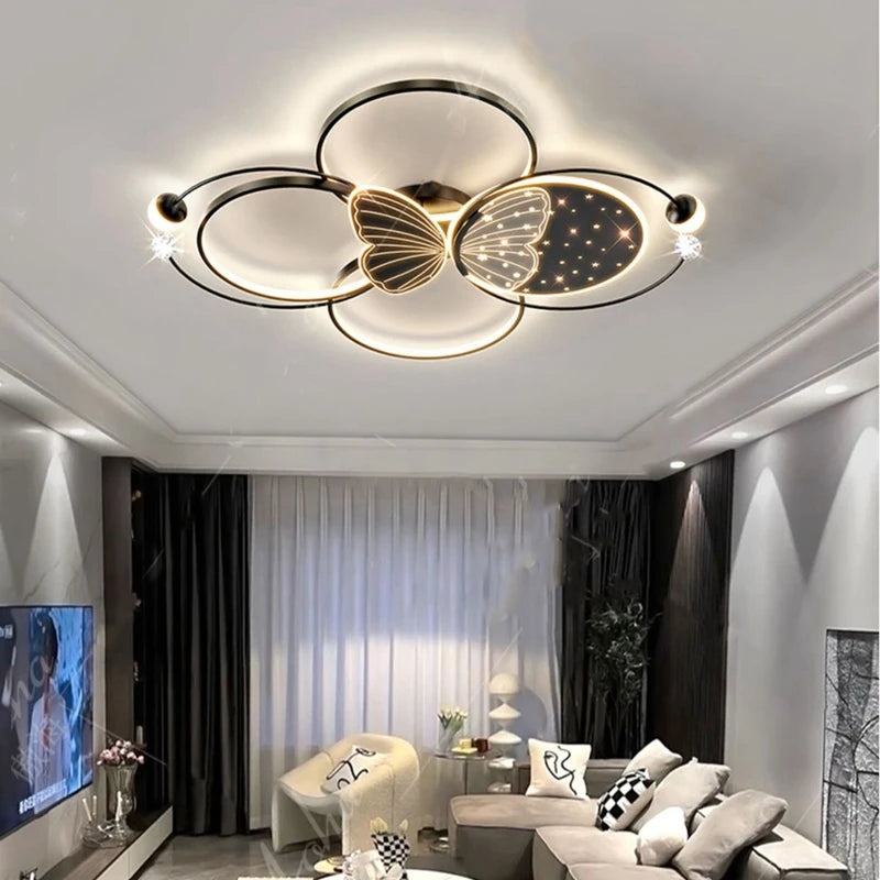 Modern smart LED ceiling light for indoor spaces 2023