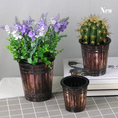 retro resin flower pot for hydroponics - vue 3 sur 7