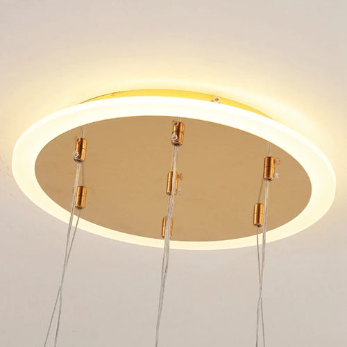 Modern luminous pendant light for restaurant, bar or apartment - vue 7 sur 10