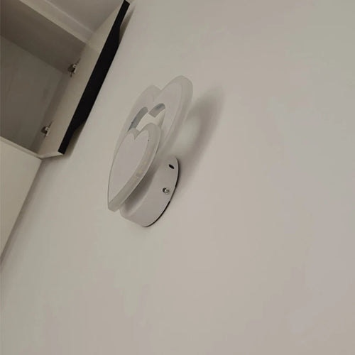 applique murale led design coeur nordique moderne - vue 7 sur 8